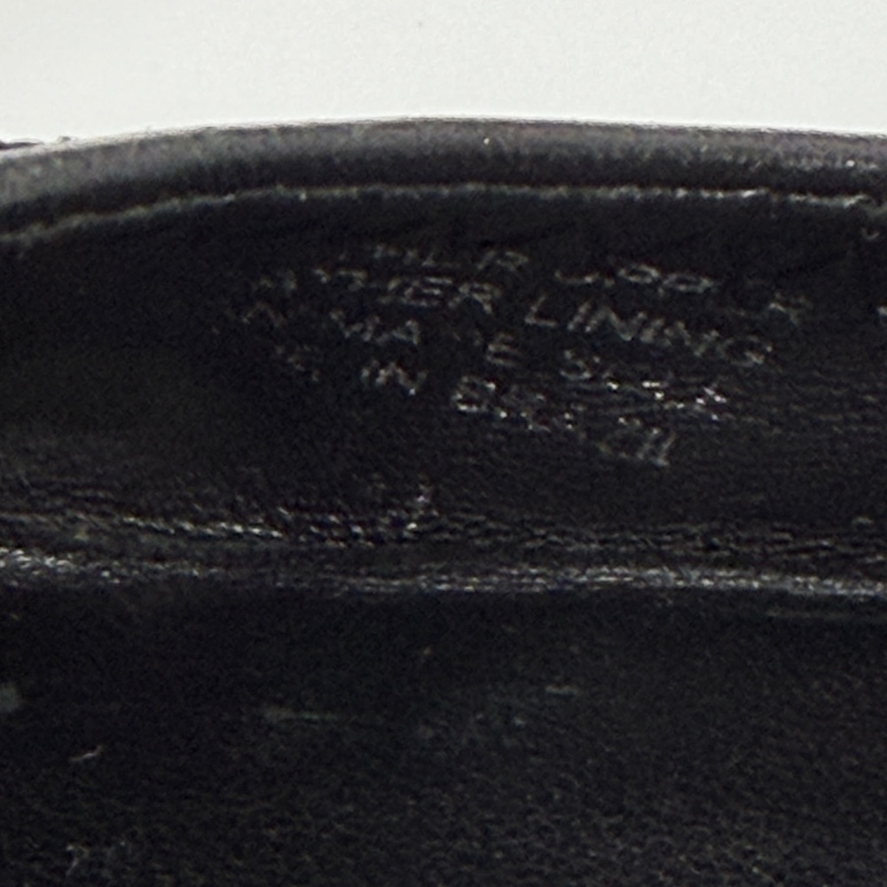Tory Burch Reva Leather Travel Ballet Flat Black Silver Size 8 1/2 - Picture 6 of 8